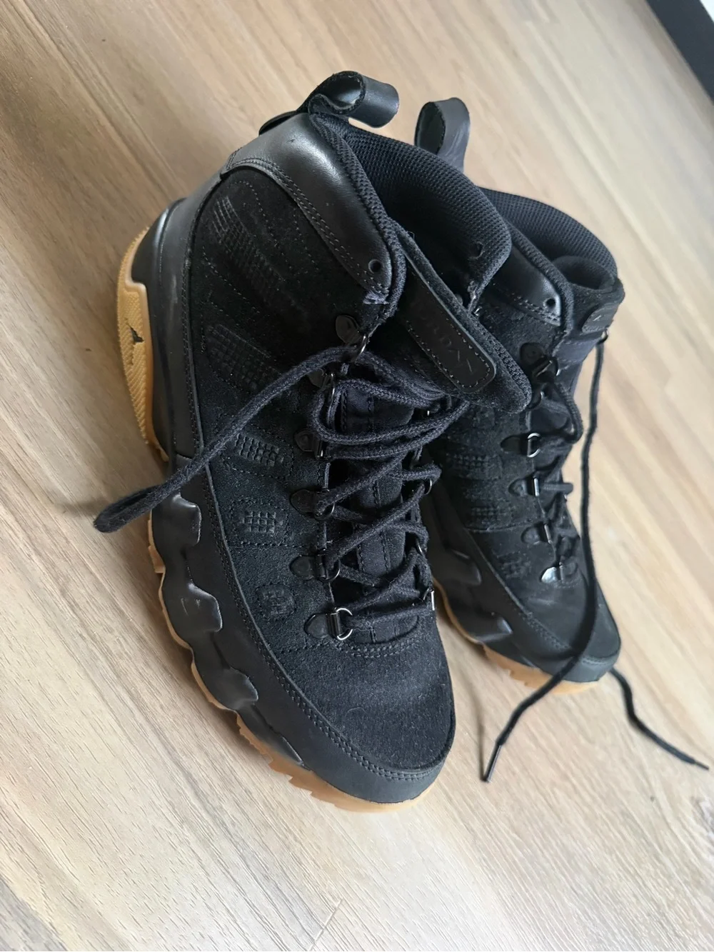 Nike Black and Gum High-Top Basketball Shoes